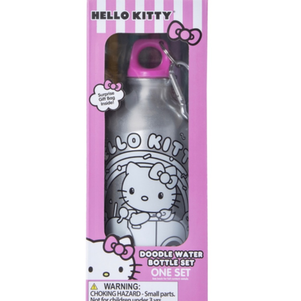 Sanrio hello kitty doodle water bottle set